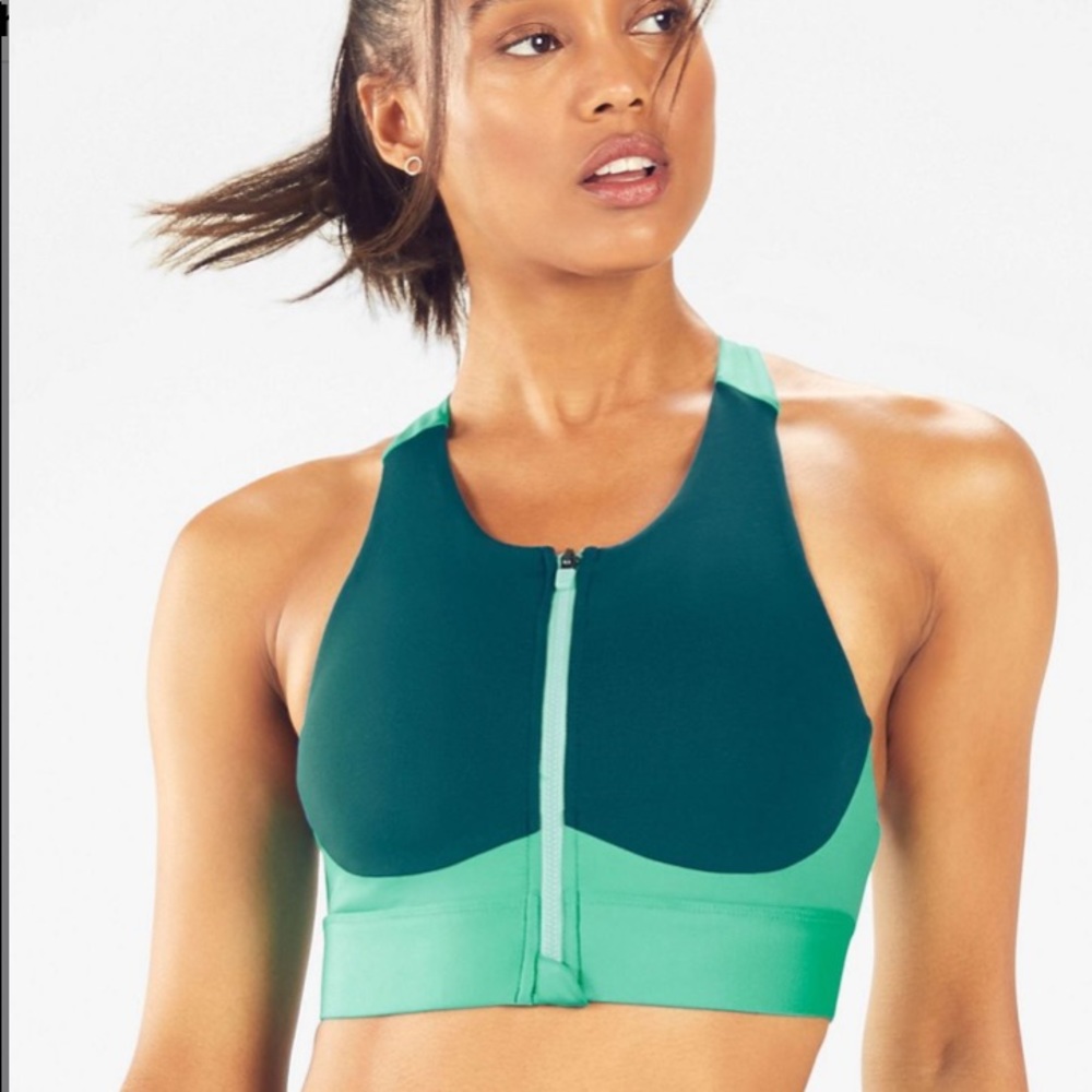 FABLETICS Ella High-Impact Zip Front Sports Bra
